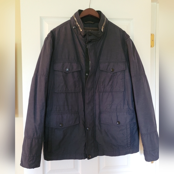 Coach Other - NWOT Coach Men's Jacket Coat W/ Hood Black Full Zipper XL